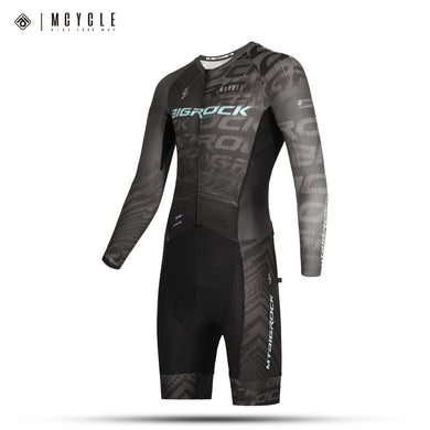 Mcycle Bigrock Men's  Long Sleeve Skinsuit with Italy Elastic Interfac Pad MY369