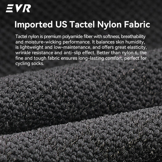 EVR TECH Series Performance Cycling Socks (Imported Tactel Nylon & Anti-Odor) 0902