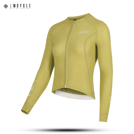 Mcycle Solid Color Women's Long Sleeve Cycling Jersey Anti UV 50+ MY356W