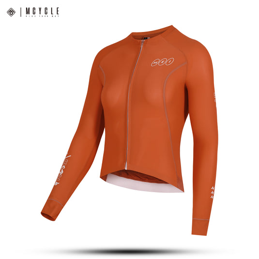 Mcycle Solid Color Women's Long Sleeve Cycling Jersey Anti UV 50+ MY356W