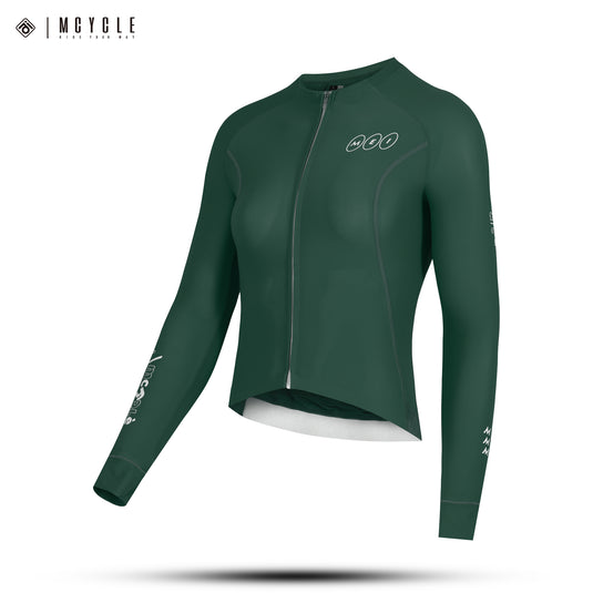 Mcycle Solid Color Women's Long Sleeve Cycling Jersey Anti UV 50+ MY356W