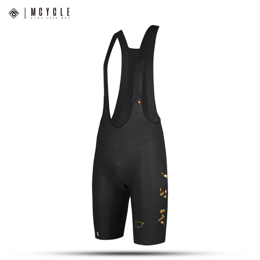 Mcycle Men's Cycling Bib Shorts with Elastic Interface Pads MK100