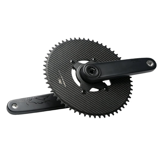 RIRO SL06 Carbon Fiber Crankset with TC4 Titanium 24mm Spindle 346g Compatible with all Shimano bottom bracket
