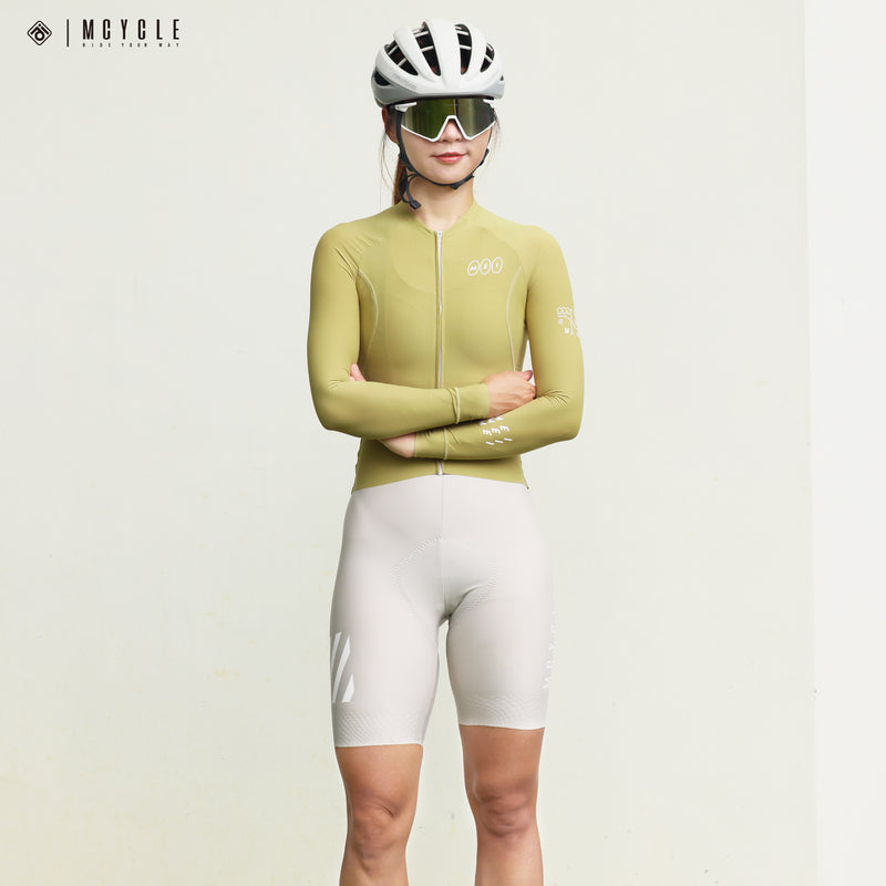 Load image into Gallery viewer, Mcycle Solid Color Women's Long Sleeve Cycling Jersey Anti UV 50+ MY356W
