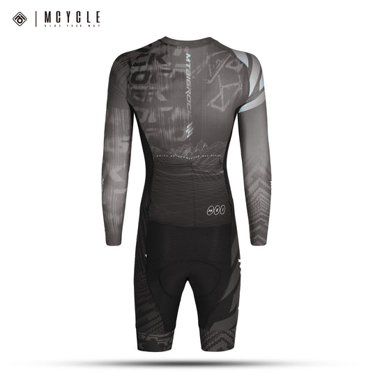 Mcycle Bigrock Men's  Long Sleeve Skinsuit with Italy Elastic Interfac Pad MY369
