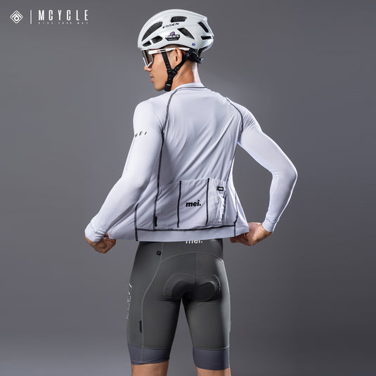 Mcycle Solid Color Pro Men's Long Sleeve Cycling Jersey MY341