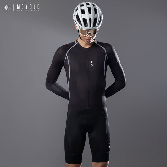 Mcycle Solid Color Pro Men's Long Sleeve Cycling Jersey MY341