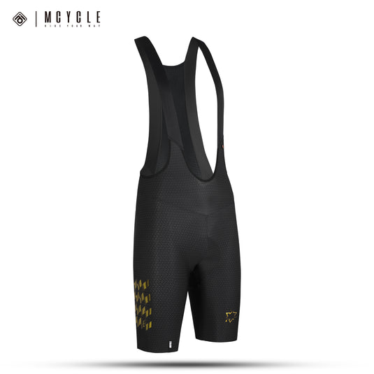 Mcycle Men's Cycling Bib Shorts with Elastic Interface Pads MK100