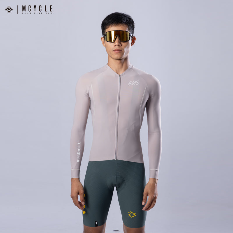 Load image into Gallery viewer, Mcycle Solid Color Men&#39;s Long Sleeve Cycling Jersey Anti UV 50+ MY356
