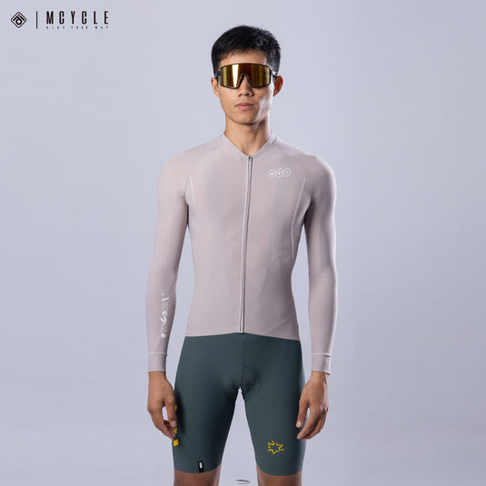 Mcycle Solid Color Men's Long Sleeve Cycling Jersey Anti UV 50+ MY356