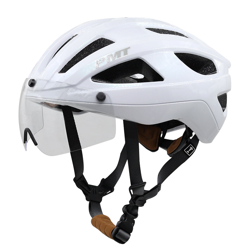 Load image into Gallery viewer, PMT Golf Cycling Helmet with Magnetic Photochromic Sunglasses
