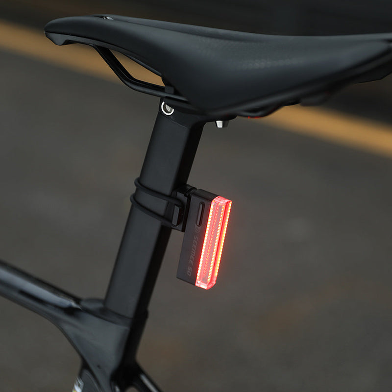 Load image into Gallery viewer, Magicshine SEEMEE 50 PRO FTR Magnetic Bike Taillight, 50 Lumens Smart Sync Rear Light, USB‑C Rechargeable
