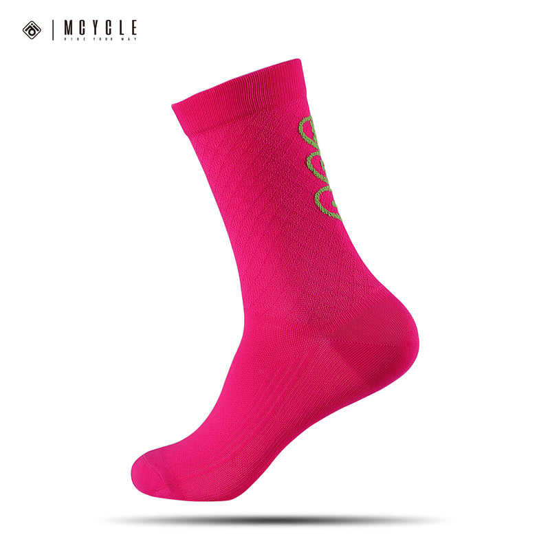 Load image into Gallery viewer, MCYCLE Unisex High-Elastic Athletic Knitted Cycling Socks - MP059 Dopamine Series

