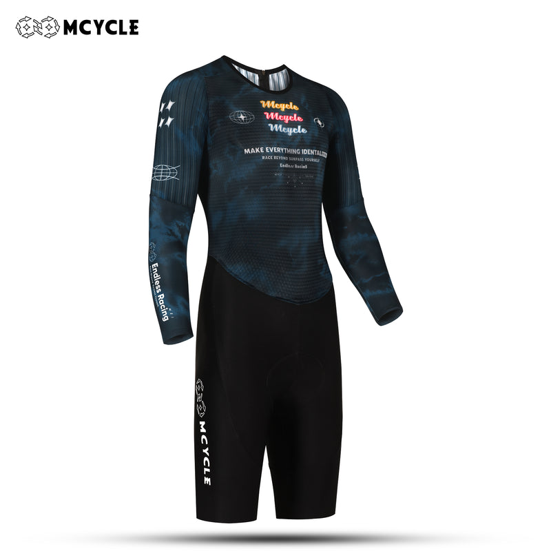 Load image into Gallery viewer, MCYCLE Unisex Time‑Trial TT Skinsuit | Aero One‑Piece Race Cycling Suit with Italy Elastic Interfac Pad MY414
