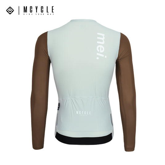 Mcycle Man Contrast Color Long Sleeve Cycling Jersey MY249