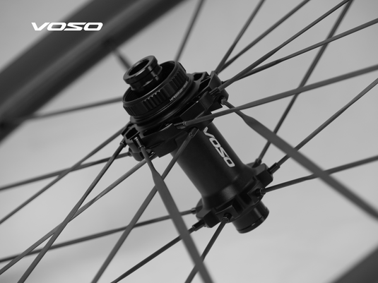 SCOM VOSO Lite Ultimate 50+ Carbon Spoke Road Bike Disc Brake Wheelset