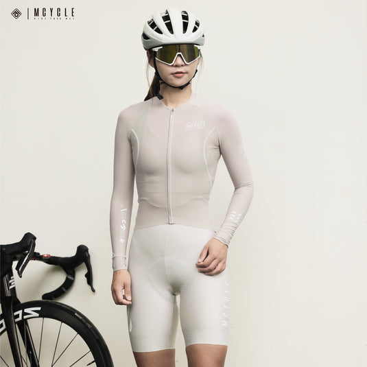 Mcycle Solid Color Women's Long Sleeve Cycling Jersey Anti UV 50+ MY356W