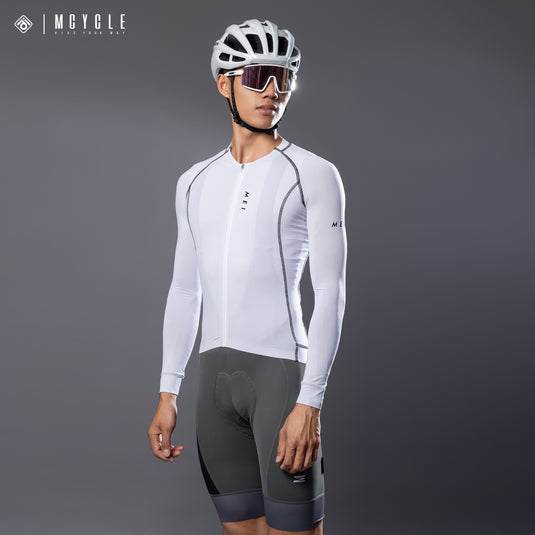 Mcycle Solid Color Pro Men's Long Sleeve Cycling Jersey MY341