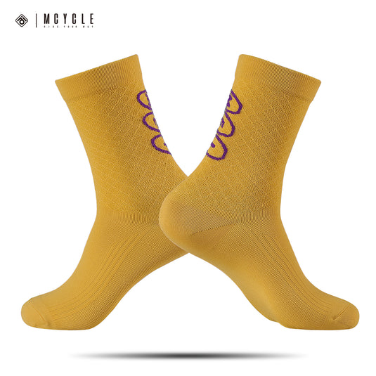MCYCLE Unisex High-Elastic Athletic Knitted Cycling Socks - MP059 Dopamine Series