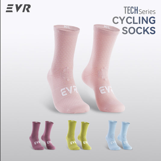 EVR TECH Series Performance Cycling Socks (Imported Tactel Nylon & Anti-Odor) 0902