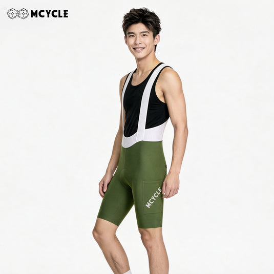 Mcycle Men's High‑Compression Road Cycling Bib Shorts MK109