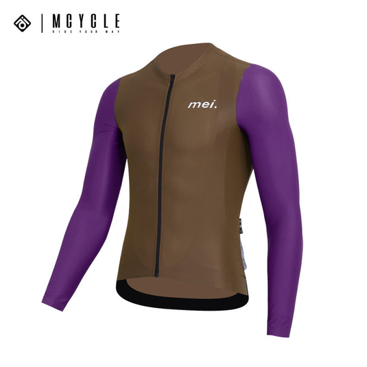 Mcycle Man Contrast Color Long Sleeve Cycling Jersey MY249