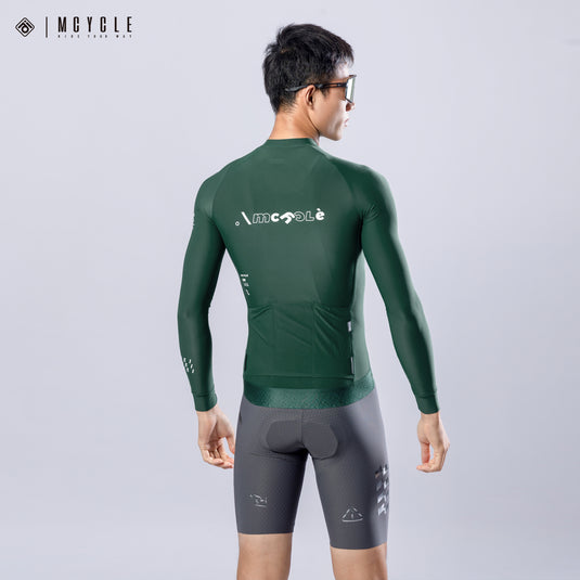 Mcycle Solid Color Men's Long Sleeve Cycling Jersey Anti UV 50+ MY356