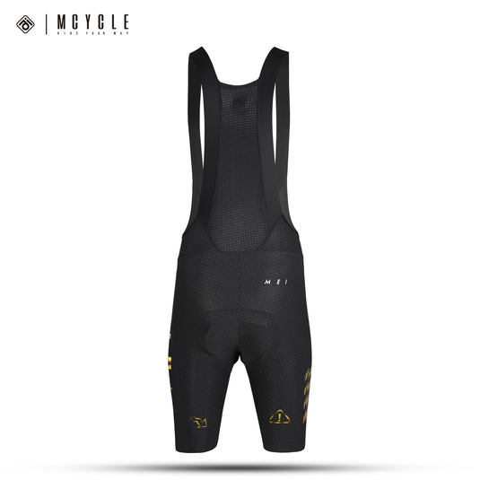 Mcycle Men's Cycling Bib Shorts with Elastic Interface Pads MK100