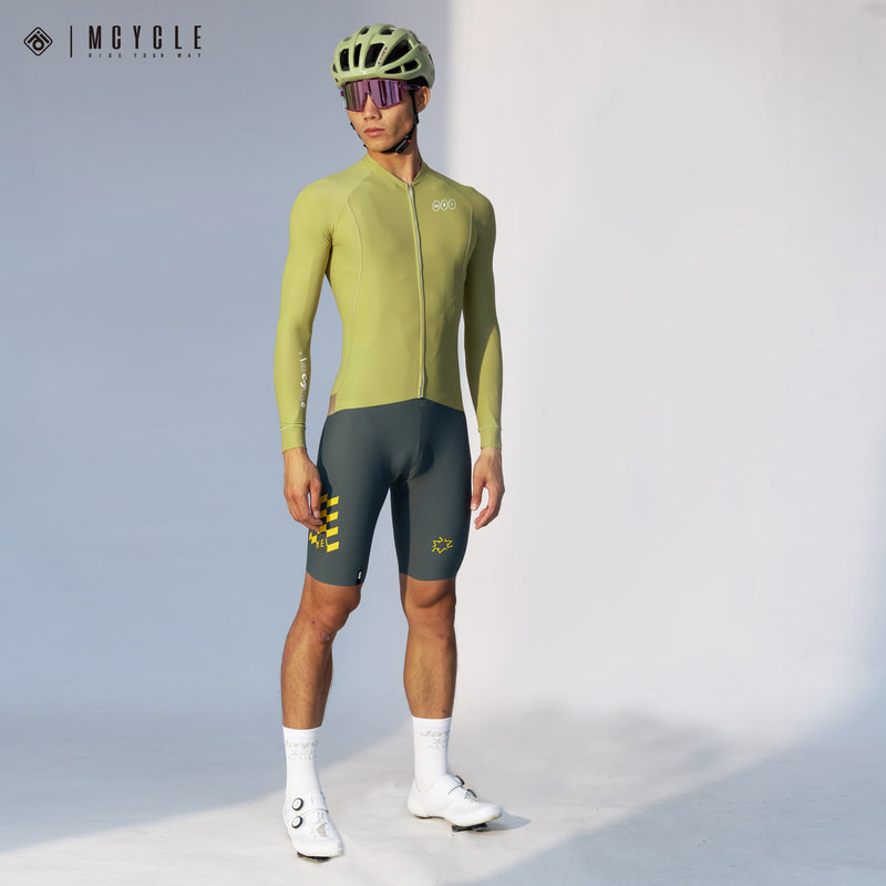 Load image into Gallery viewer, Mcycle Solid Color Men&#39;s Long Sleeve Cycling Jersey Anti UV 50+ MY356
