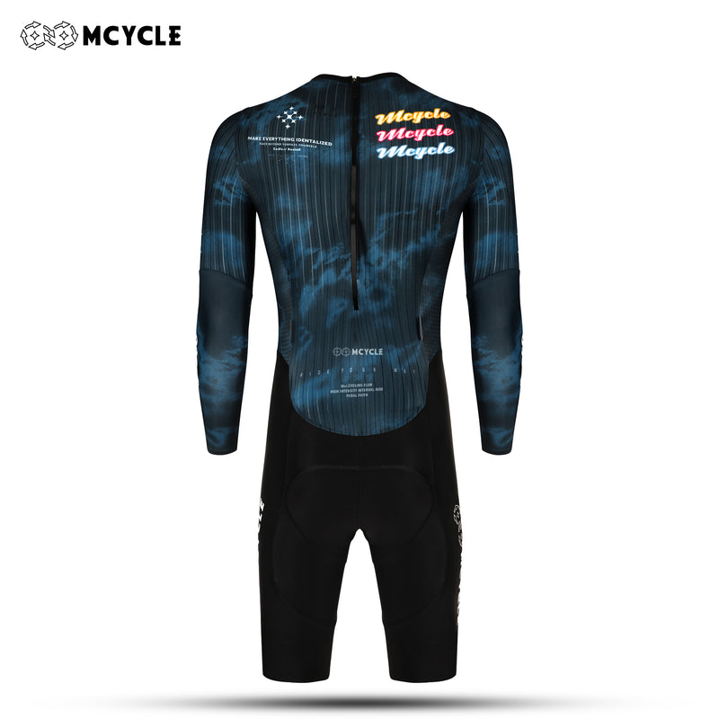Load image into Gallery viewer, MCYCLE Unisex Time‑Trial TT Skinsuit | Aero One‑Piece Race Cycling Suit with Italy Elastic Interfac Pad MY414
