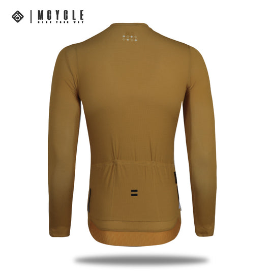 Mcycle Man Solid Color Bamoo Fiber Long Sleeve Cycling Jersey MY242