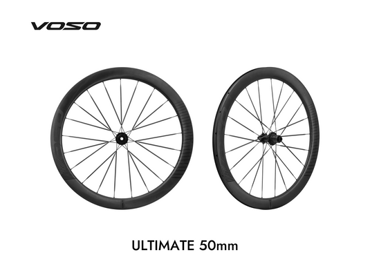 SCOM VOSO Lite Ultimate 50+ Carbon Spoke Road Bike Disc Brake Wheelset