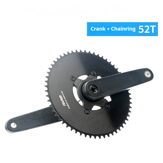 RIRO SL06 Carbon Fiber Crankset with TC4 Titanium 24mm Spindle 346g Compatible with all Shimano bottom bracket
