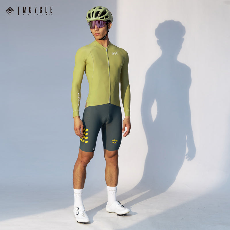 Load image into Gallery viewer, Mcycle Solid Color Men&#39;s Long Sleeve Cycling Jersey Anti UV 50+ MY356
