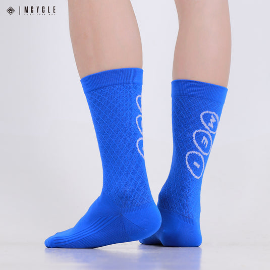 MCYCLE Unisex High-Elastic Athletic Knitted Cycling Socks - MP059 Dopamine Series