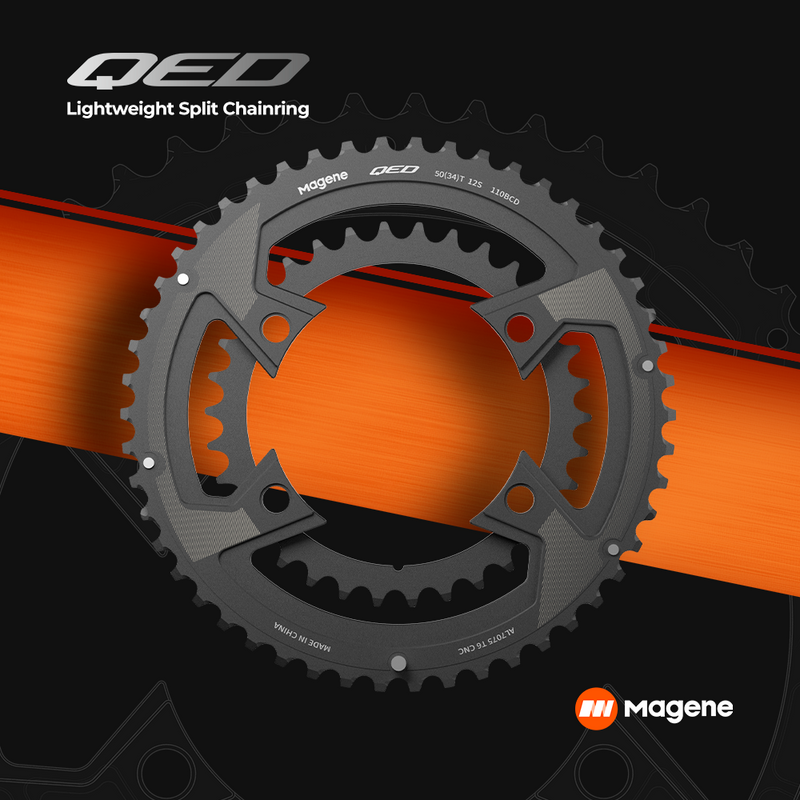 Load image into Gallery viewer, Magene QED Lightweight BCD110 Split Chainring

