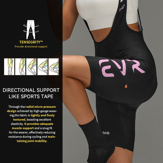 EVR Women’s Pro Cycling Bib Shorts – 2428 (Powered by Elastic Interface®)
