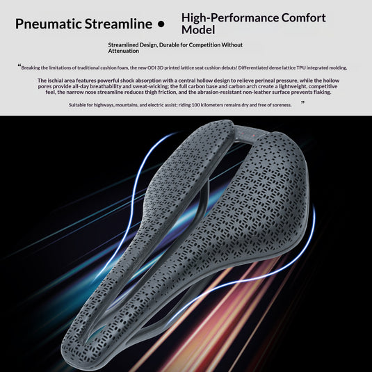 Odi P08 3D Printed Carbon Fiber Bicycle Saddle