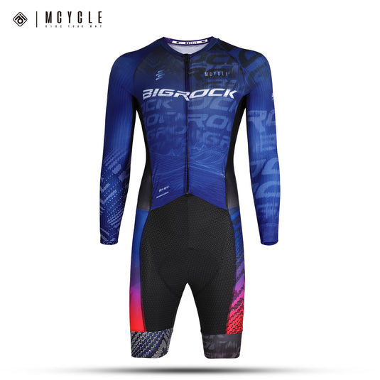 Mcycle Bigrock Men's  Long Sleeve Skinsuit with Italy Elastic Interfac Pad MY369