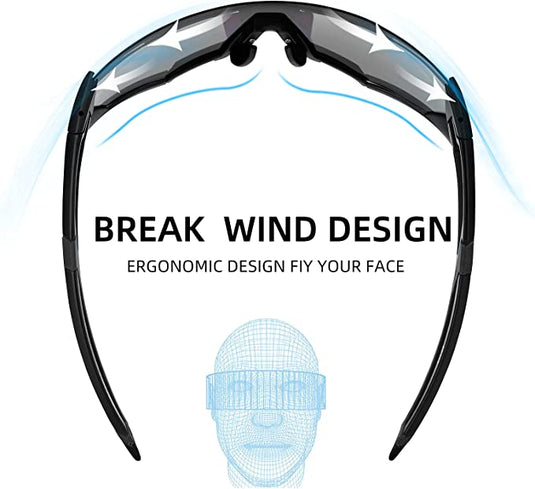 ROCKBROS Photochromic Sunglasses Sports Bike Glasses 1013