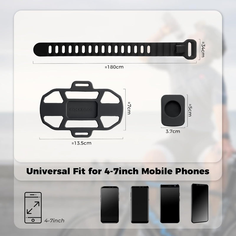 Load image into Gallery viewer, ROCKBROS Mobile Phone Holder Silicone Quick Release Road Bike Bicycle Driving Mobile Phone Holder 250015001
