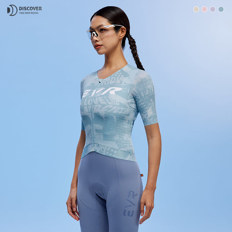 Load image into Gallery viewer, EVR Women’s DISCOVER Ultra-Light Cycling Jersey – 2511
