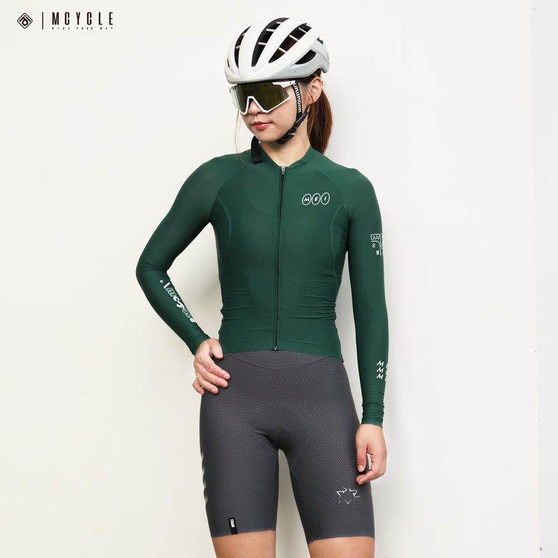 Load image into Gallery viewer, Mcycle Solid Color Women&#39;s Long Sleeve Cycling Jersey Anti UV 50+ MY356W
