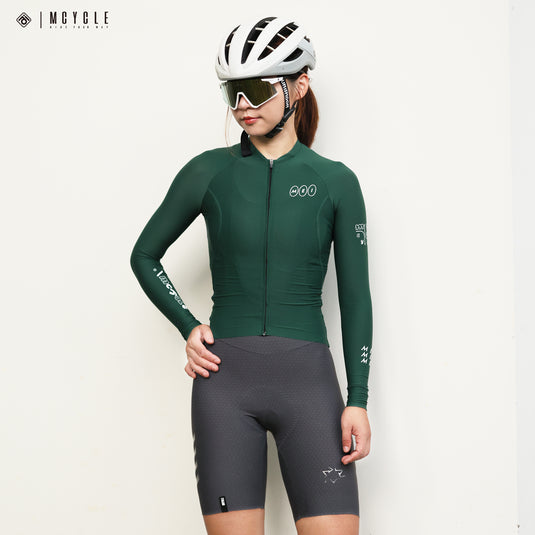 Mcycle Solid Color Women's Long Sleeve Cycling Jersey Anti UV 50+ MY356W