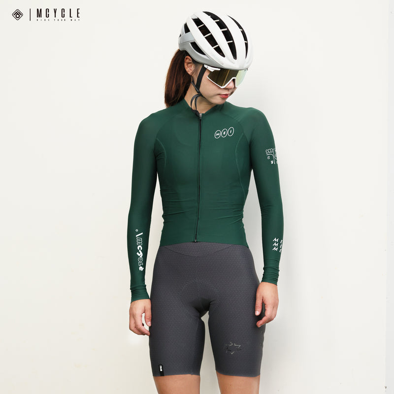 Load image into Gallery viewer, Mcycle Solid Color Women&#39;s Long Sleeve Cycling Jersey Anti UV 50+ MY356W
