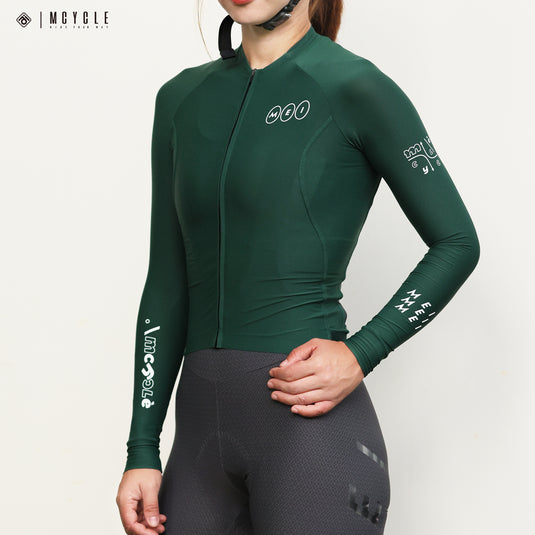 Mcycle Solid Color Women's Long Sleeve Cycling Jersey Anti UV 50+ MY356W