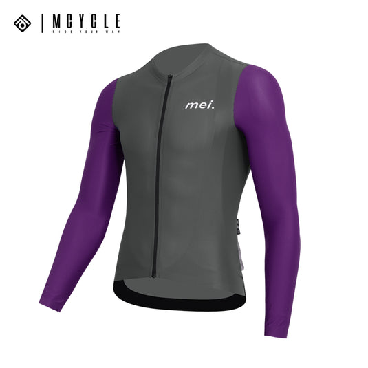Mcycle Man Contrast Color Long Sleeve Cycling Jersey MY249
