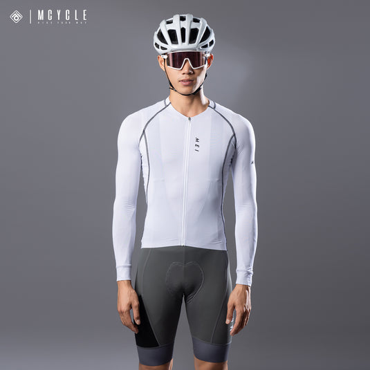 Mcycle Solid Color Pro Men's Long Sleeve Cycling Jersey MY341