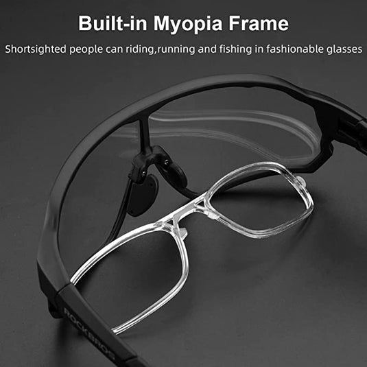 ROCKBROS Photochromic Sunglasses Sports Bike Glasses 1013