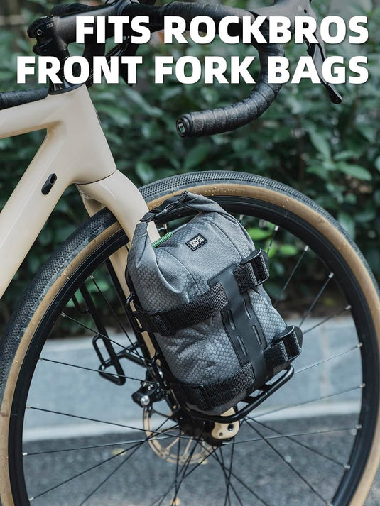 Fork Bike Rack ROCKBROS Aluminum Alloy Front Fork Bike Rack Touring Carrier 332100100 ...